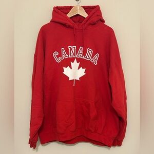 Gildan Red Canada Maple Leaf Sweater